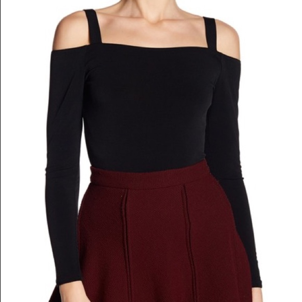 •BCBG• Off The Shoulder Long Sleeve One Piece